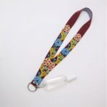 Flores redondas Lanyard